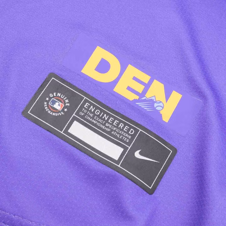 Colorado Rockies City Connect Limited MLB Jersey Psychic Purple view 6