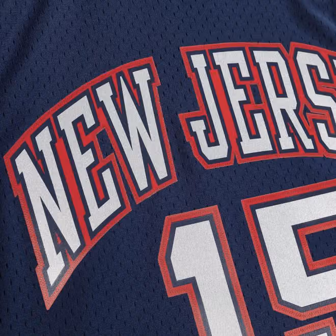 Vince Carter #15 New Jersey Nets 2006-07 Mitchell & Ness Swingman NBA Jersey Navy view 3