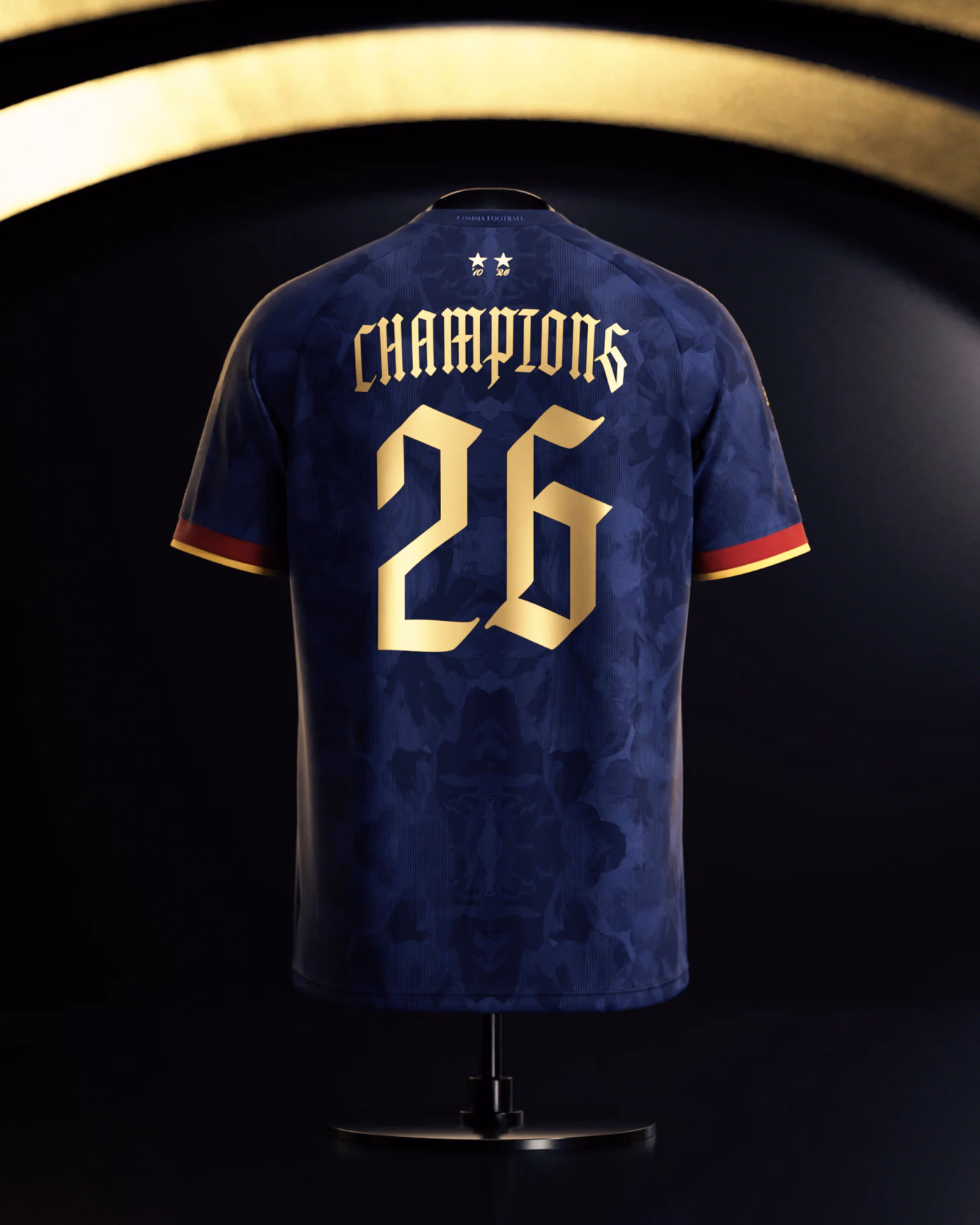 Jersevo Custom Personalized Spain 2026 Champions Jersey - Navy back view