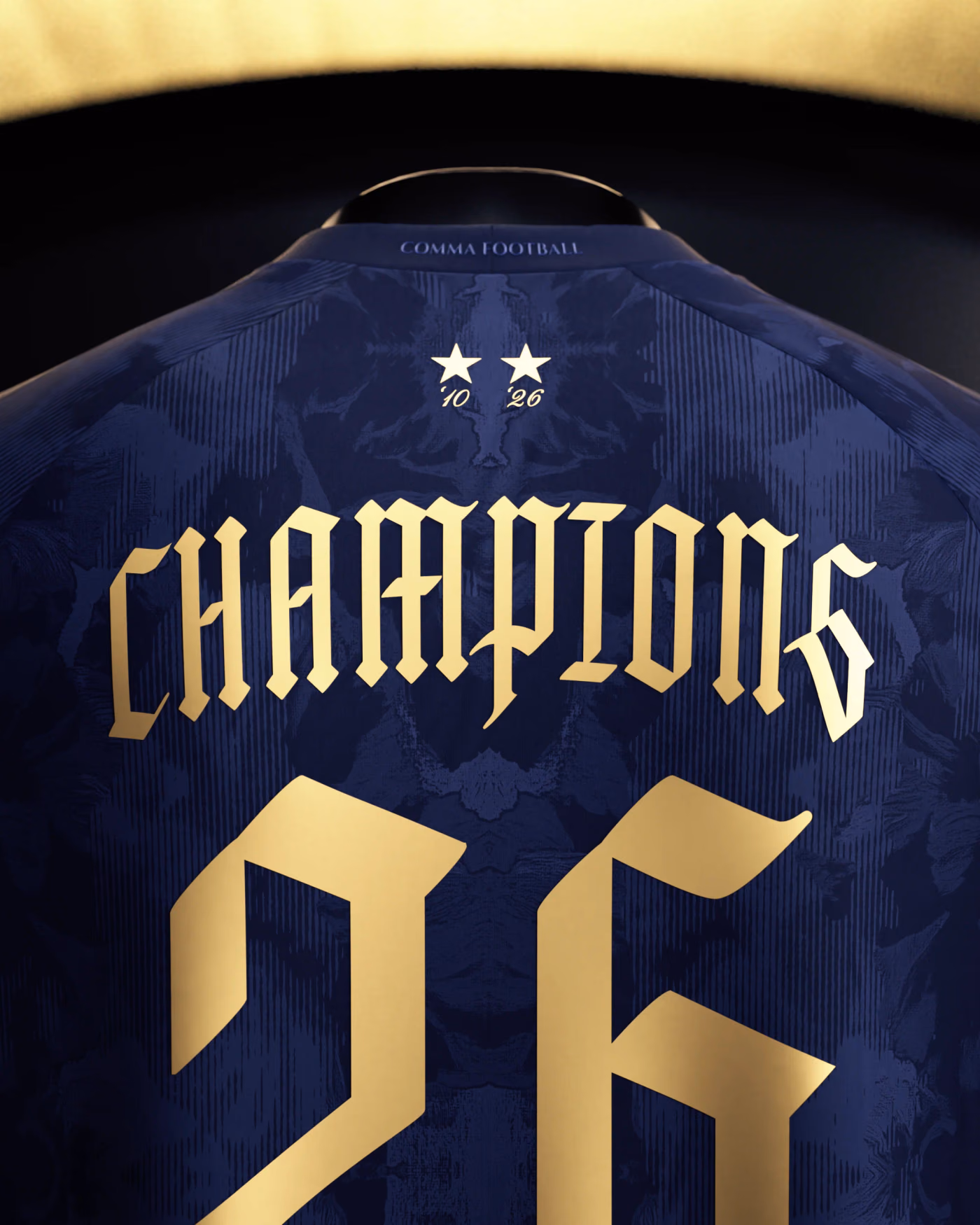 Jersevo Custom Personalized Spain 2026 Champions Jersey - Navy detail view 7