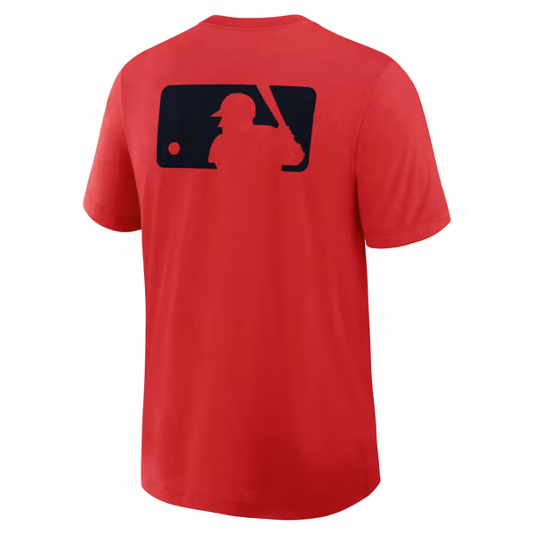 Cincinnati Reds Early Work 2025 MLB Authentic Nike Tri-Blend T-Shirt Red view 3