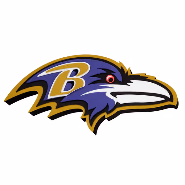 Baltimore Ravens NFL 3D Foam Sign view 1