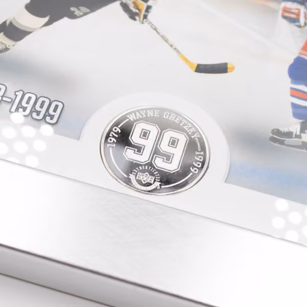 Wayne Gretzky The Great One Panorama Silver Coin Framed NHL Photo view 3