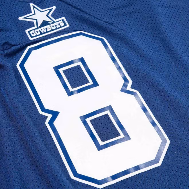 Troy Aikman #8 Dallas Cowboys 1995 Authentic Throwback NFL Jersey view 5