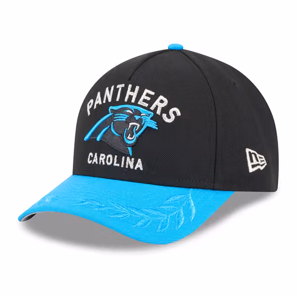 Carolina Panthers 2025 NFL Draft 9FORTY M-Crown A-Frame Snapback Cap Black product photo