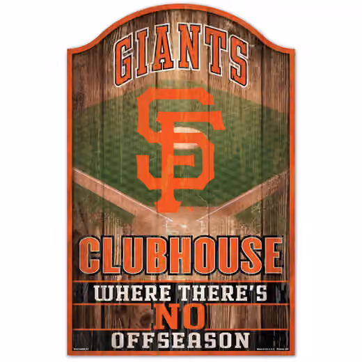 San Francisco Giants WinCraft MLB Clubhouse Wood Sign view 1