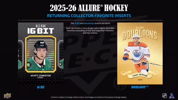 2025/26 Upper Deck Allure Hockey NHL Hobby Box view 4