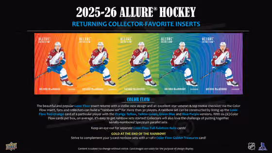 2025/26 Upper Deck Allure Hockey NHL Hobby Box view 3