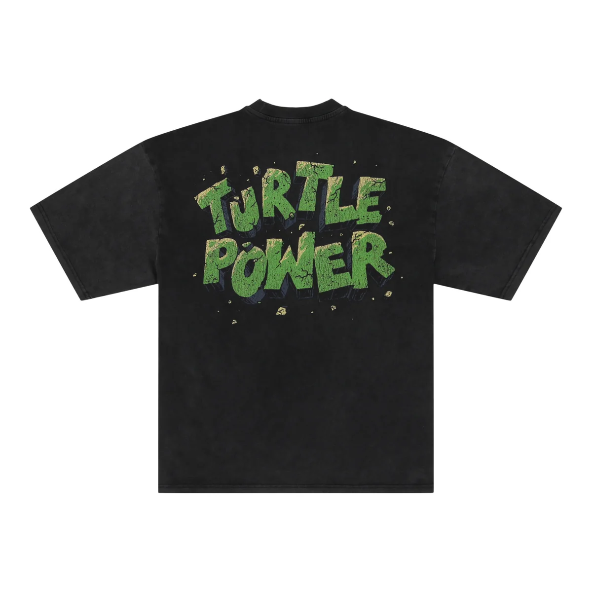 SATURDAY MORNING CARTOONS: TEENAGE MUTANT NINJA TURTLES - Turtles Black Graphic T-Shirt back view