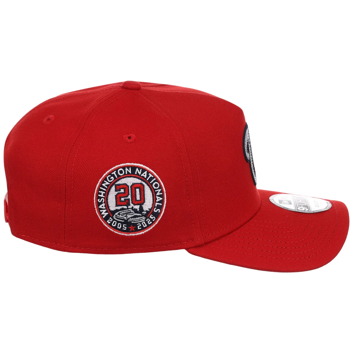 Washington Nationals MLB Diamond Bling New Era 9FORTY A-Frame detail view