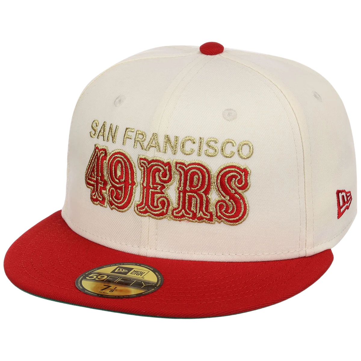 San Francisco 49ers NFL Chrome OTC New Era 59FIFTY detail view