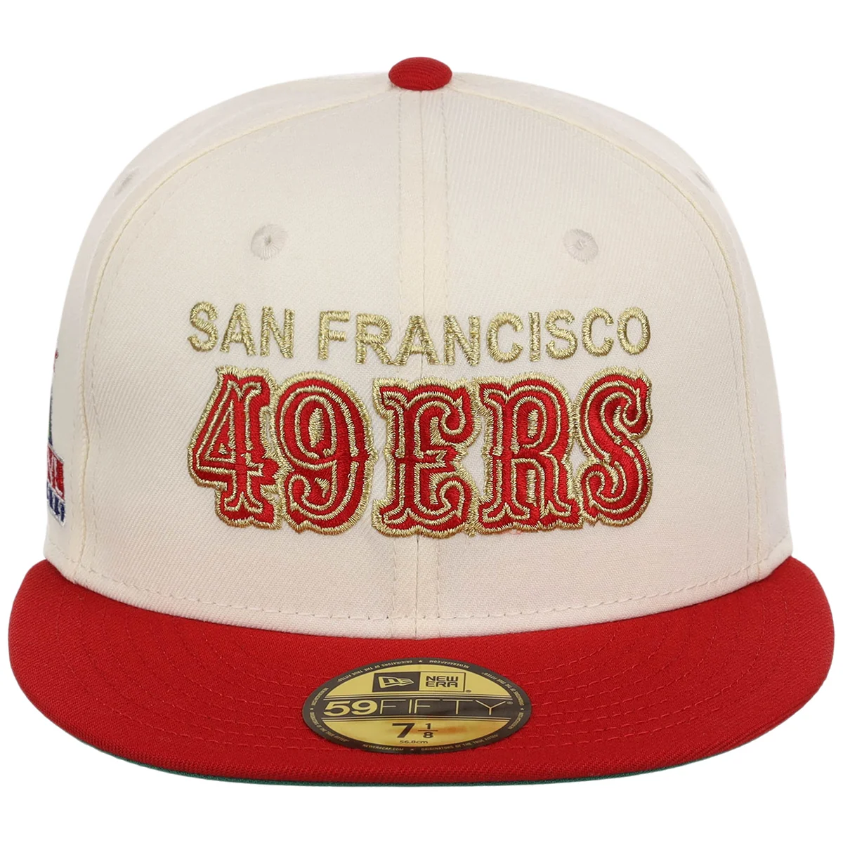 San Francisco 49ers NFL Chrome OTC New Era 59FIFTY detail view