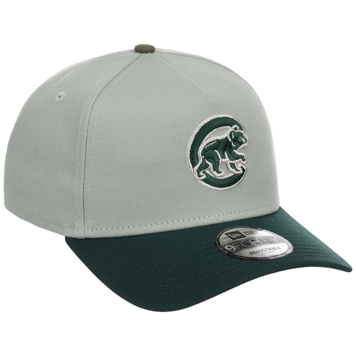 Chicago Cubs MLB Everest x Dark Green FASHION CORE New Era 9FORTY A-Frame front view