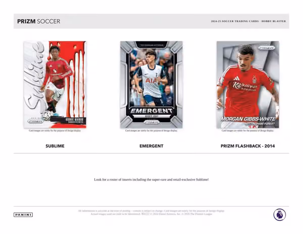 2024/25 Panini Prizm Premier League Soccer EPL Blaster Box view 3