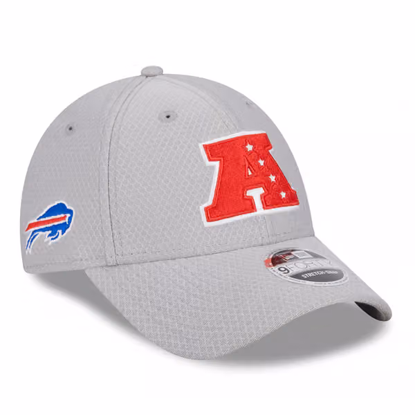 Buffalo Bills AFC 2024 Pro Bowl New Era Stretch-Snap 9FORTY NFL Cap Gray product photo