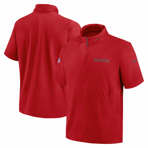 Tampa Bay Buccaneers 2024 NFL Sideline Nike Lightweight Coach Jacket Red view 1