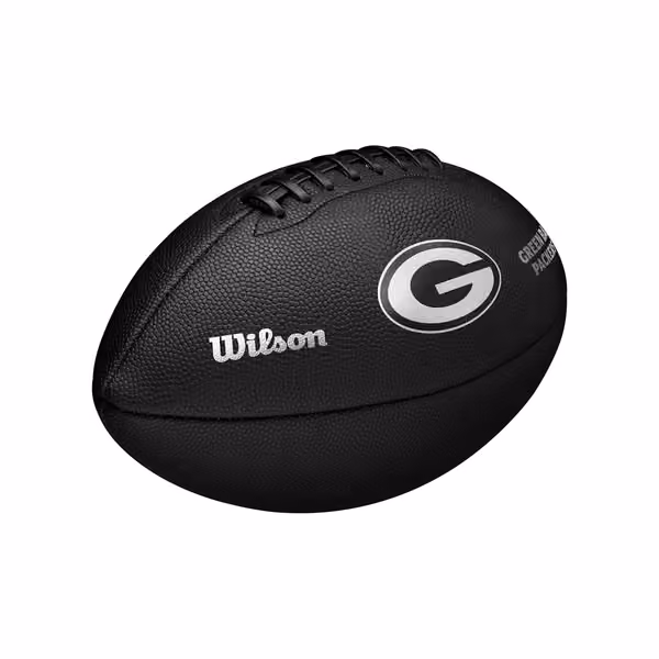 Green Bay Packers Wilson Metallic Premiere Full Size NFL Football view 5