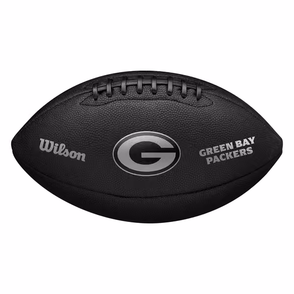 Green Bay Packers Wilson Metallic Premiere Full Size NFL Football view 1