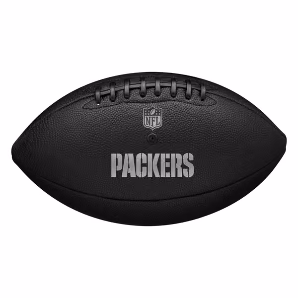 Green Bay Packers Wilson Metallic Premiere Full Size NFL Football view 2