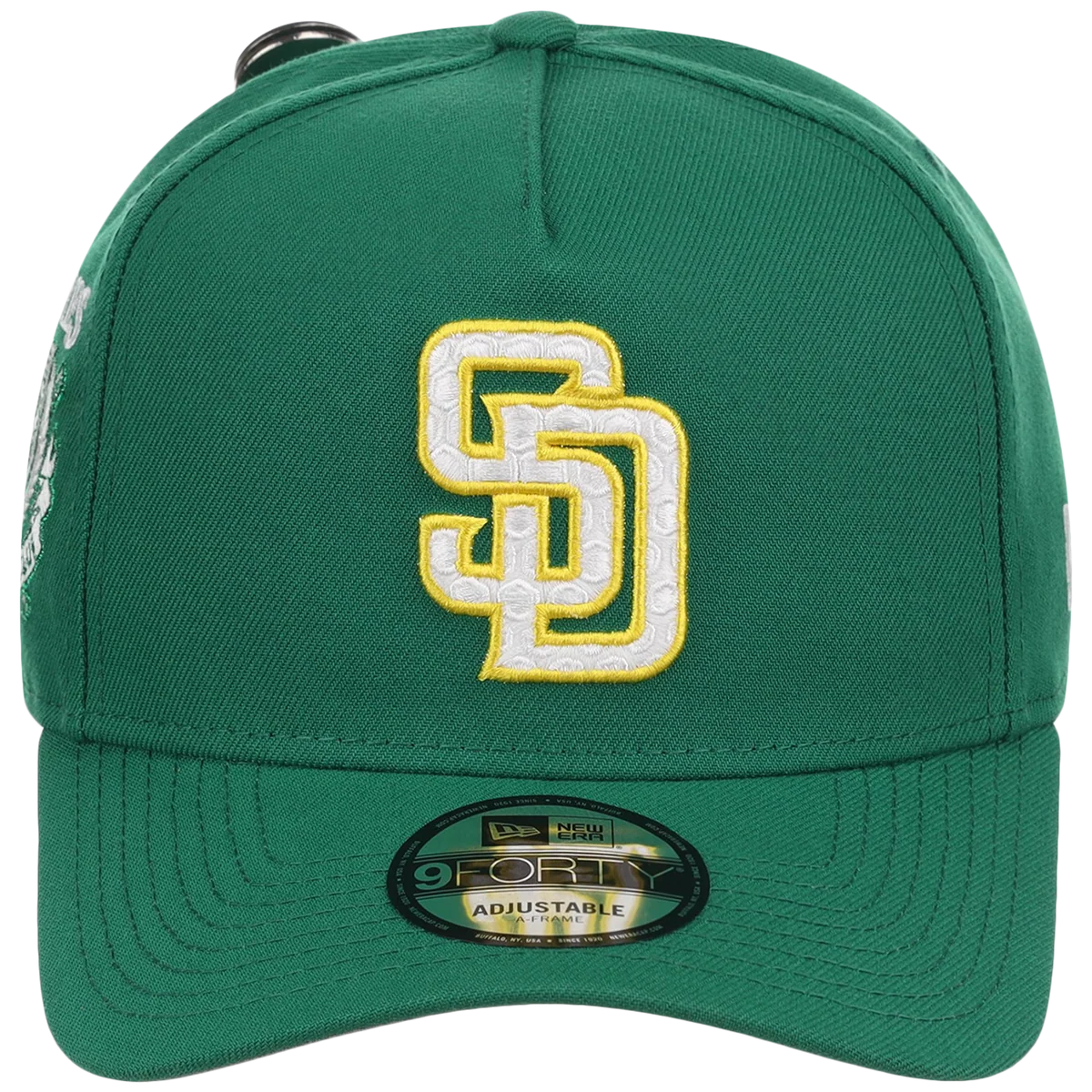 San Diego Padres MLB Augusta Bloom New Era 9FORTY w/ Golf Pin detail view