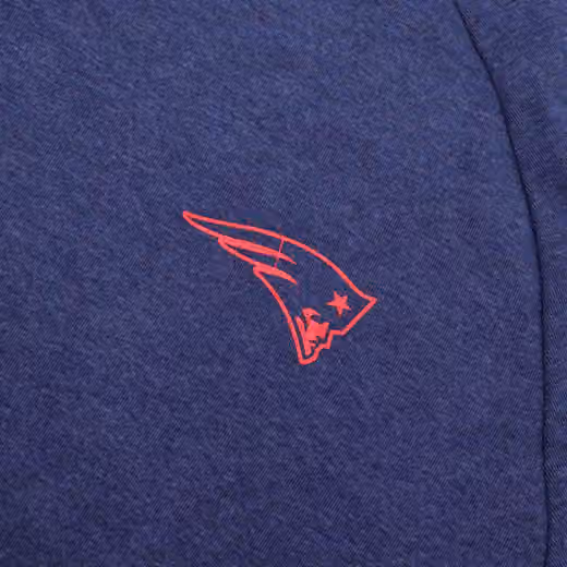 New England Patriots Mono Doorbusters Premium NFL Crewneck Pullover Navy view 3