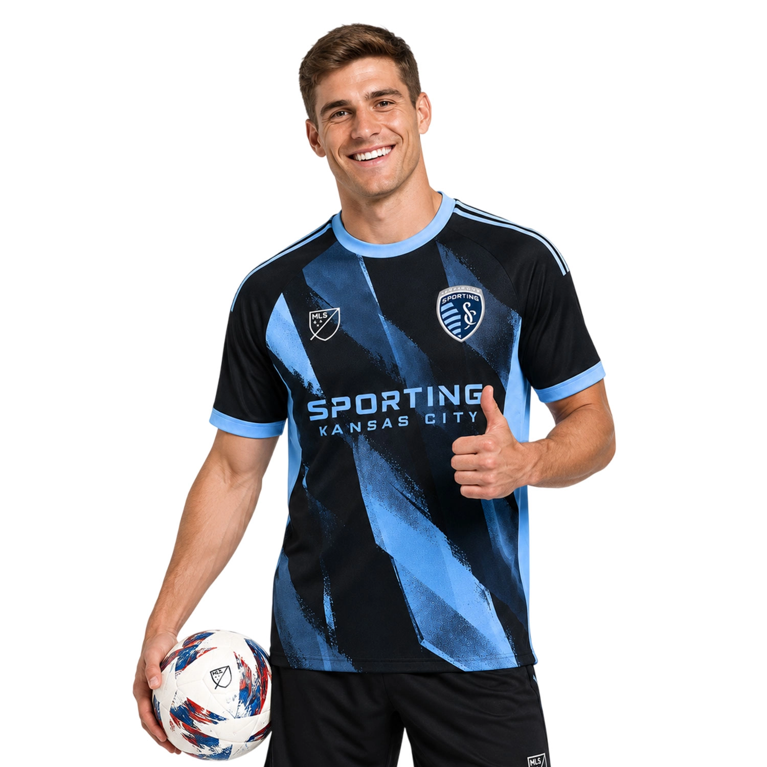 Sporting Kansas City Custom Jersey Brilliant Abstract Brush