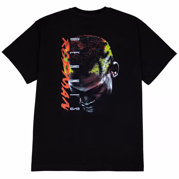 Dennis Rodman Chicago Bulls Face NBA T-Shirt Black view 1