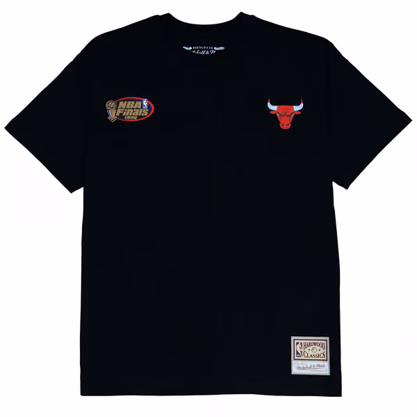 Dennis Rodman Chicago Bulls Face NBA T-Shirt Black view 2