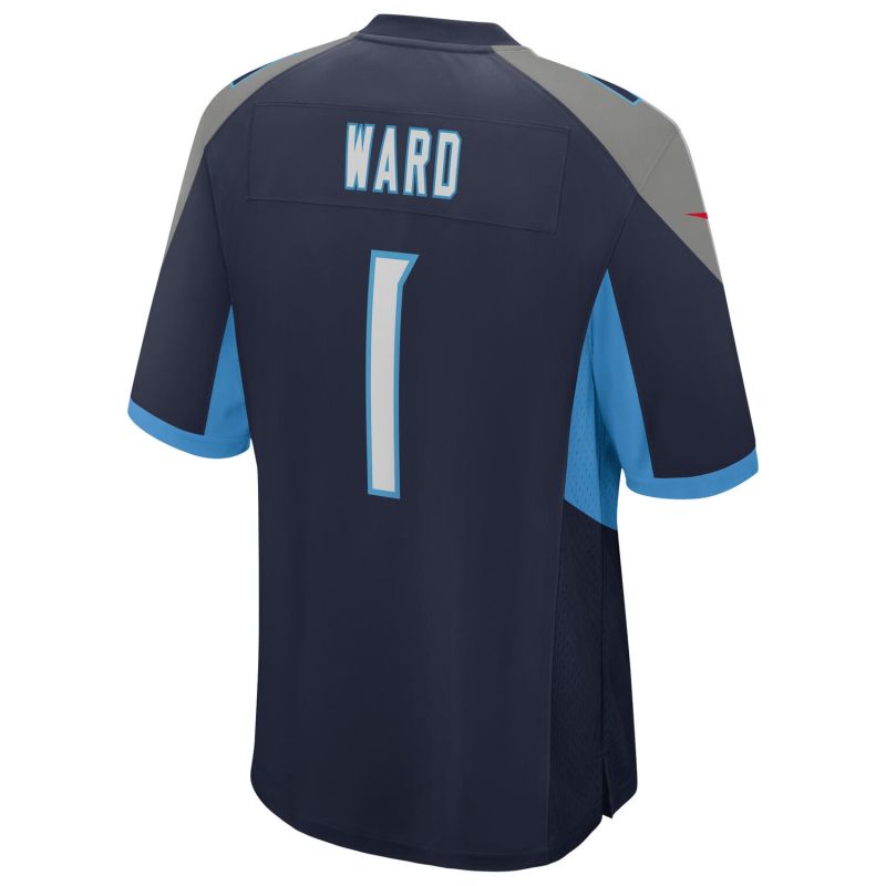 Cam Ward #1 Tennessee Titans Nike Game NFL Jersey Navy view 3
