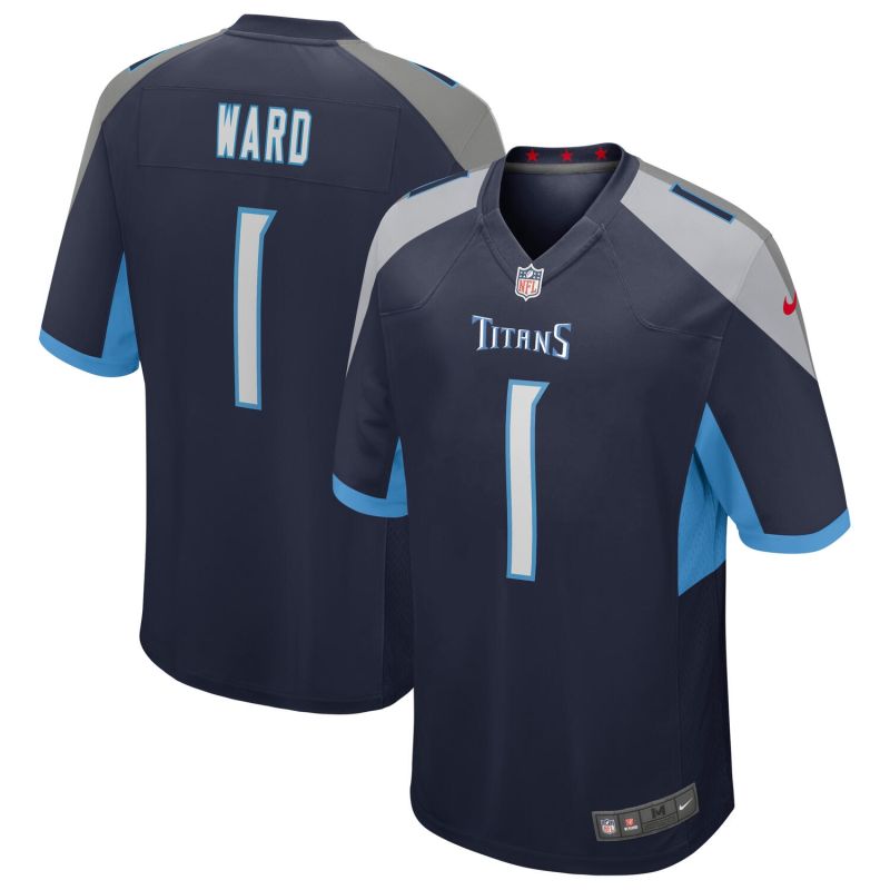 Cam Ward #1 Tennessee Titans Nike Game NFL Jersey Navy view 1