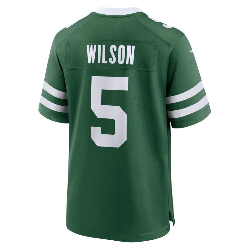 Garrett Wilson #5 New York Jets Nike Game NFL Jersey Green view 3