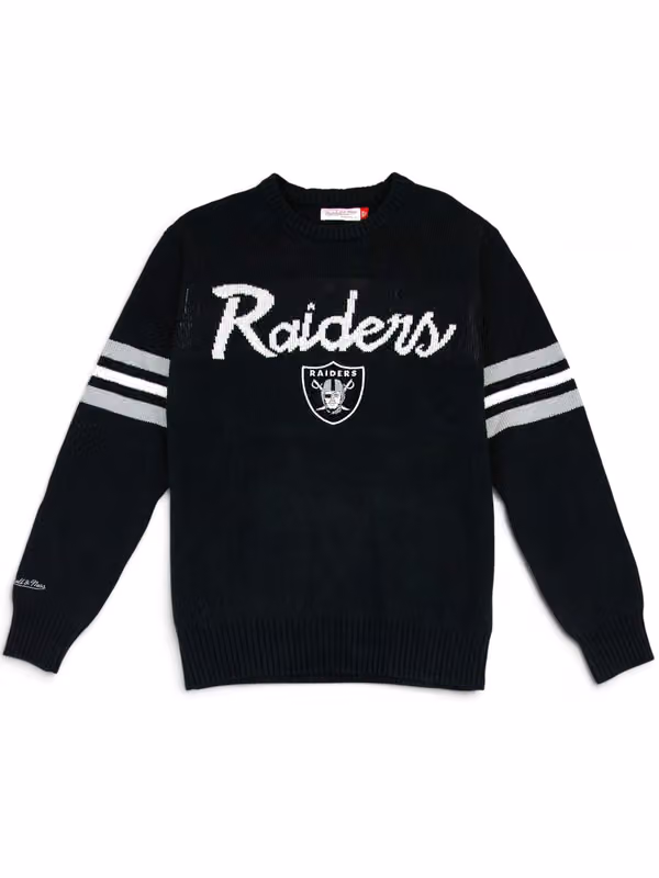 Las Vegas Raiders NFL Head Coach Sweater Black view 2