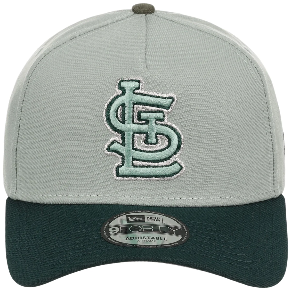 St. Louis Cardinals MLB Everest x Dark Green FASHION CORE New Era 9FORTY A-Frame detail view