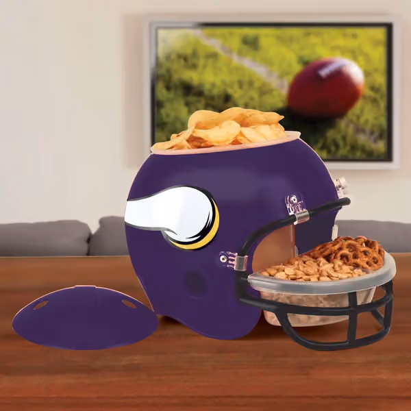 Minnesota Vikings Football NFL Snack Helmet view 2