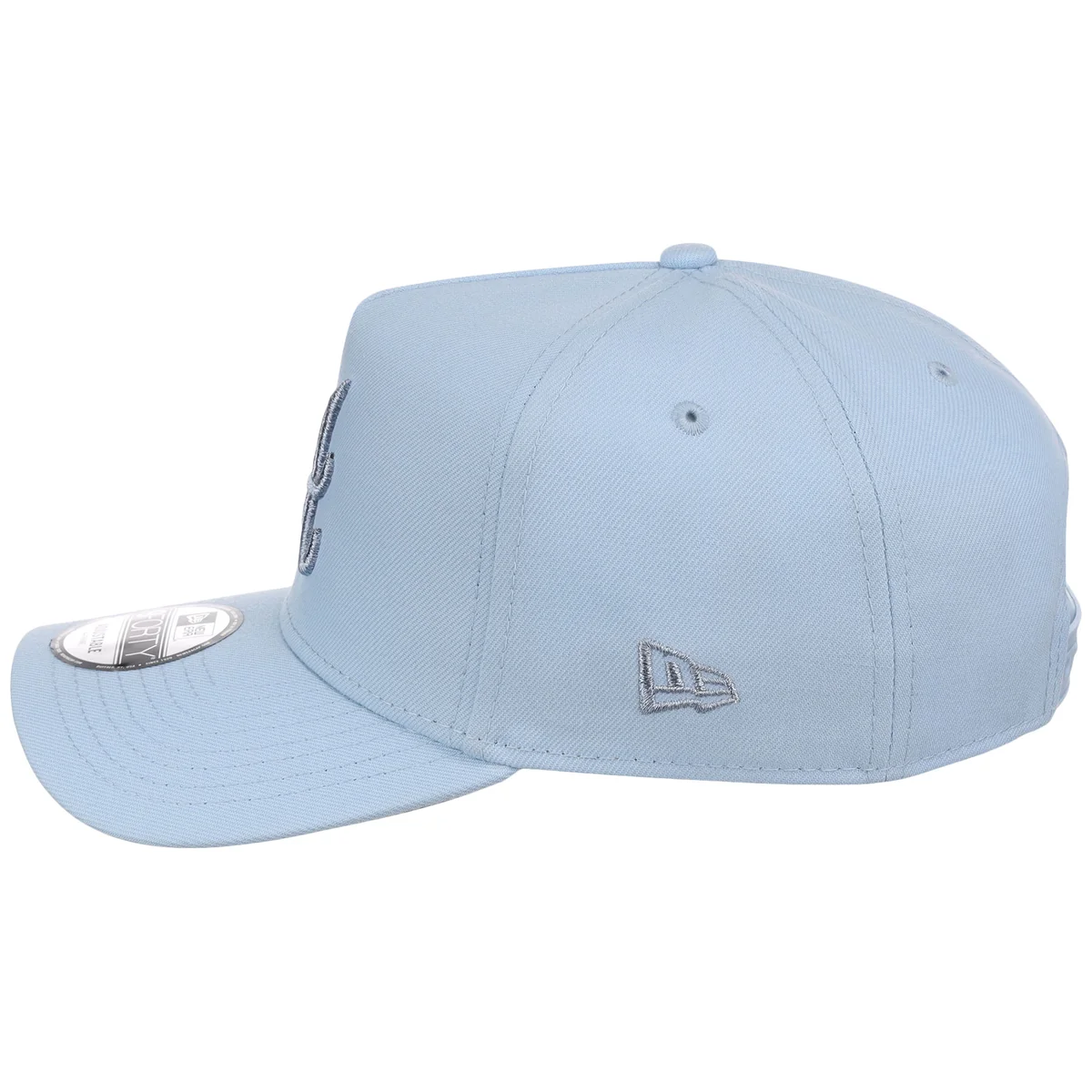 Atlanta Braves MLB Glacial Blue New Era 9FORTY A-Frame detail view