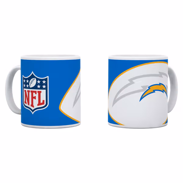 Los Angeles Chargers Shadow Logo & Shield NFL Mug (330 ml) view 1