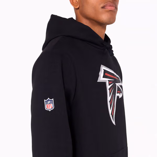 Atlanta Falcons Logo Hoodie NFL Sweatshirt Black view 5