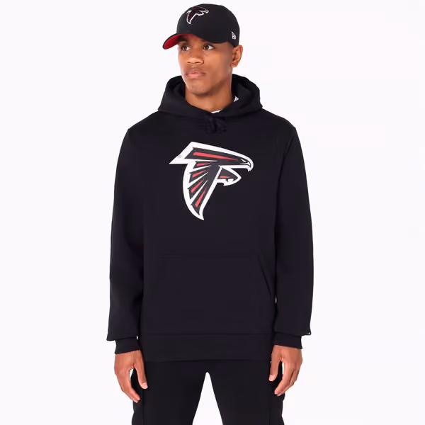 Atlanta Falcons Logo Hoodie NFL Sweatshirt Black view 1