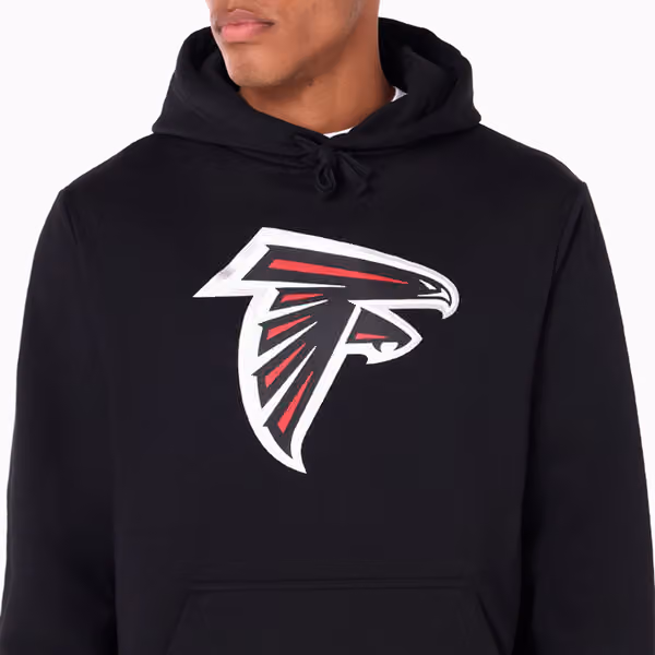 Atlanta Falcons Logo Hoodie NFL Sweatshirt Black view 3