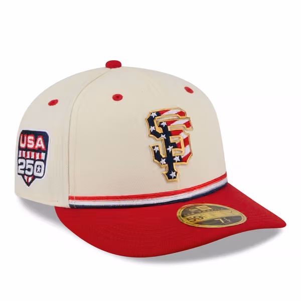 San Francisco Giants 2026 4th of July USA 250 Low Profile 59FIFTY Fitted MLB Cap product photo