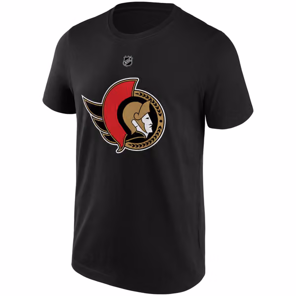 Tim Stützle #18 Ottawa Senators Player NHL T-Shirt Black view 2