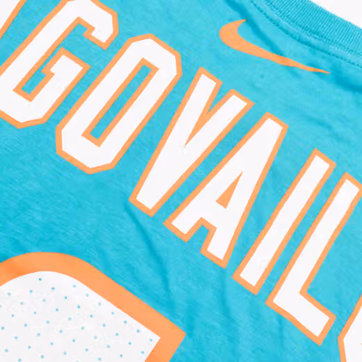 Tua Tagovailoa #1 Miami Dolphins Nike Player NFL T-Shirt Aqua view 5