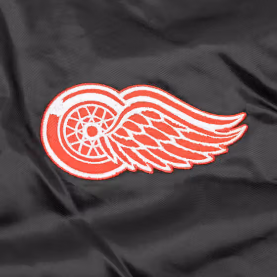 Detroit Red Wings Enforcer NHL Varsity Satin Jacket view 3