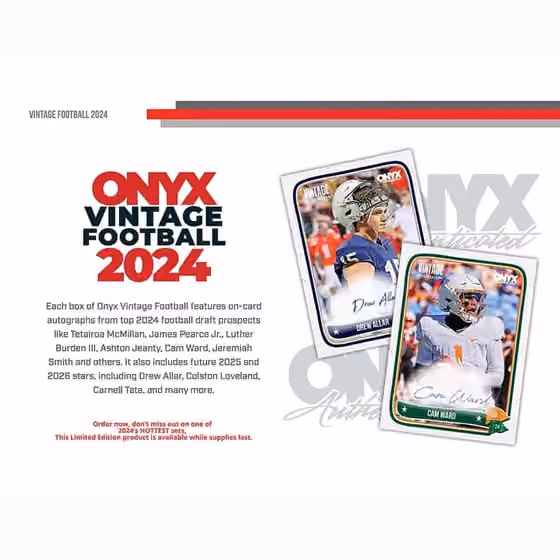 2024 Onyx Vintage Mega Series Football Hobby Box view 2