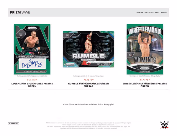2024 Panini Prizm WWE Wrestling Blaster Box view 3