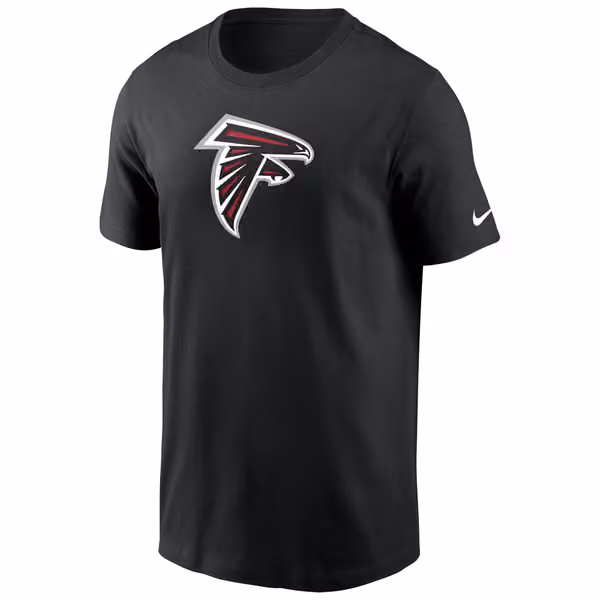 Atlanta Falcons Nike Essential Logo NFL T-Shirt Black view 1