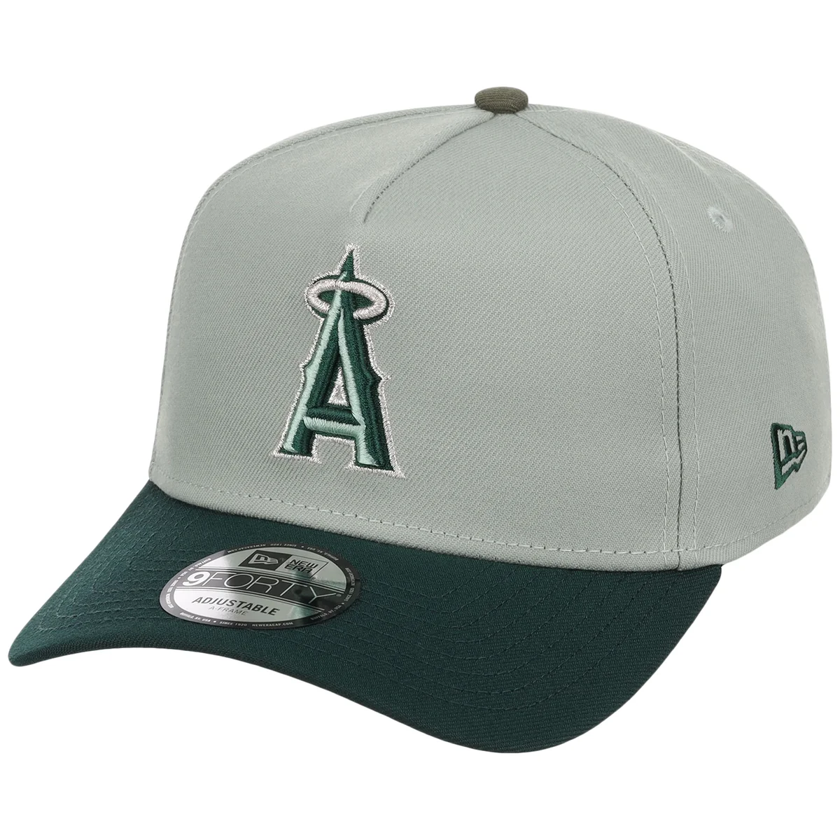 Anaheim Angels MLB Everest x Dark Green FASHION CORE New Era 9FORTY A-Frame detail view