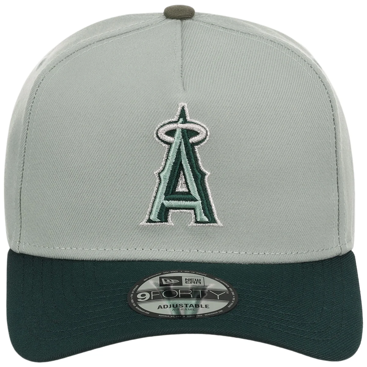 Anaheim Angels MLB Everest x Dark Green FASHION CORE New Era 9FORTY A-Frame detail view