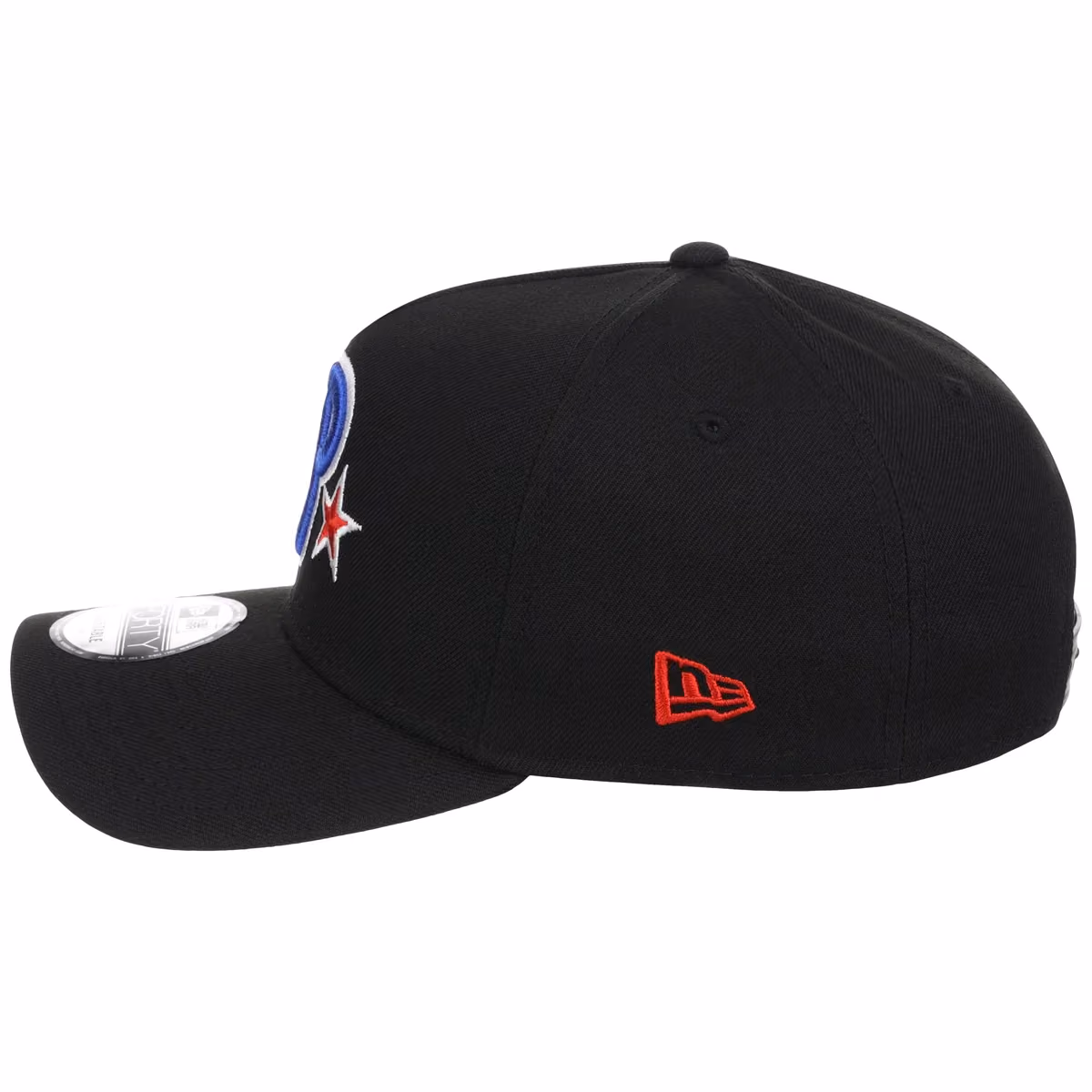 Philadelphia Phillies MLB Black Dome New Era 9FORTY A-Frame detail view