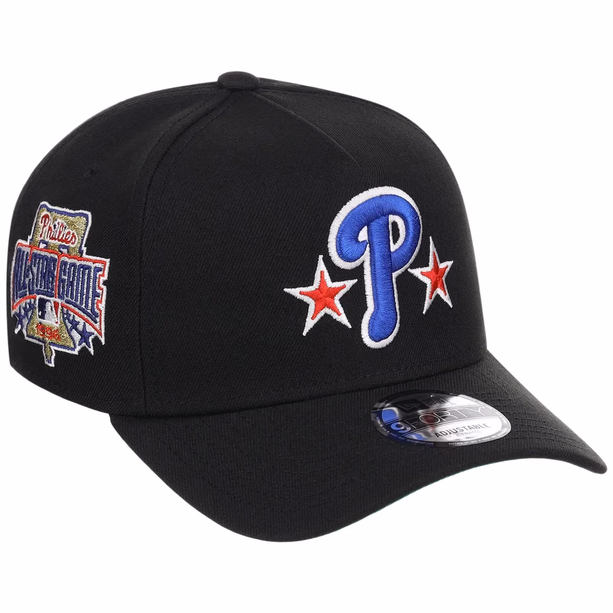 Philadelphia Phillies MLB Black Dome New Era 9FORTY A-Frame front view